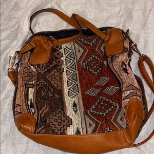 Bohèmian patterned tote/arm bag